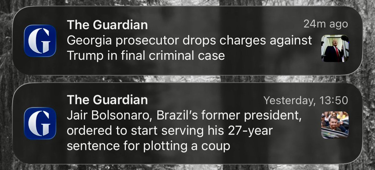 At least one nation hereabouts understands the need to hold to account election-denying authoritarian wannabes. That nation would not be the U.S.