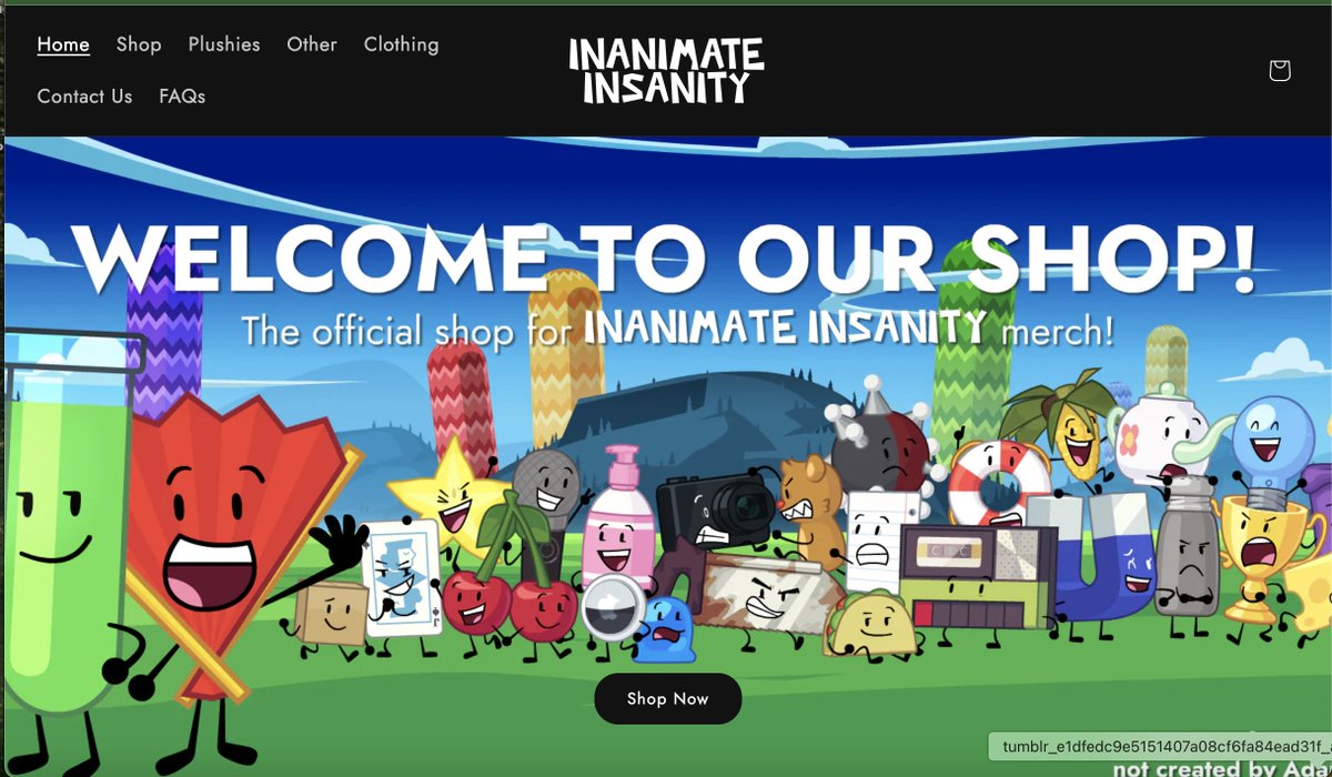 InanimateUpdate's tweet image. THE BRAND NEW INANIMATE INSANITY STORE HAS OPENED! inanimateinsanity.com 

#Inanimateinsanity