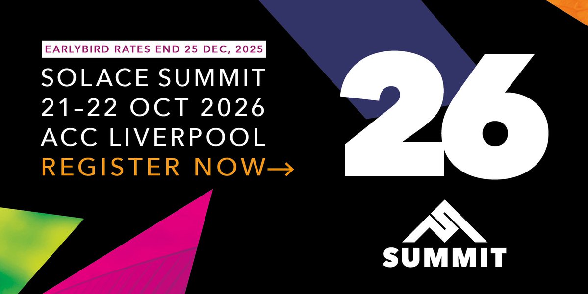 Solace_UK's tweet image. 🎉 Katherine Pearce at South Hams DC &amp;amp; West Devon BC secured their Early Bird org package for #SolaceSummit 2026, will you be next?

Early Bird ends after Christmas!

📍 ACC Liverpool | 21–22 Oct 2026
💸 5 delegates for £1,255 + VAT

🎫 bit.ly/4p6KuBV

#LocalGov