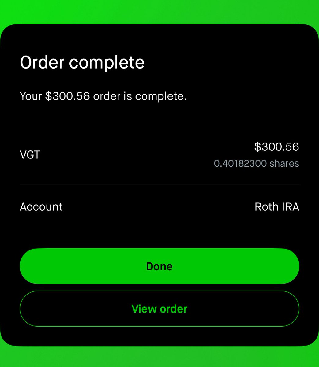 Leo_Traydes's tweet photo. Made my final decision on what I will hold in my Roth for the next 2-3 years

I decided I will be 100% into $VGT for these few years then as time goes on I will de-risk 

Say I’m all over the place blah blah blah, I just started my Roth and had no idea what I wanted to do with it. Leave me be 😅