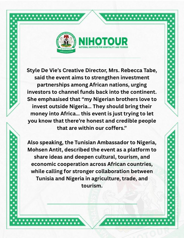Nigeria’s Tourism Goldmine: NIHOTOUR Announces 300% Revenue Leap, Calls for Bigger Investment
