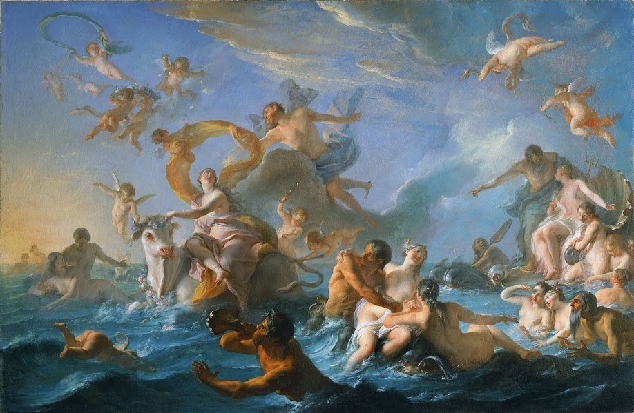 The Rape of Europa - Noël-Nicolas Coypel, 1727