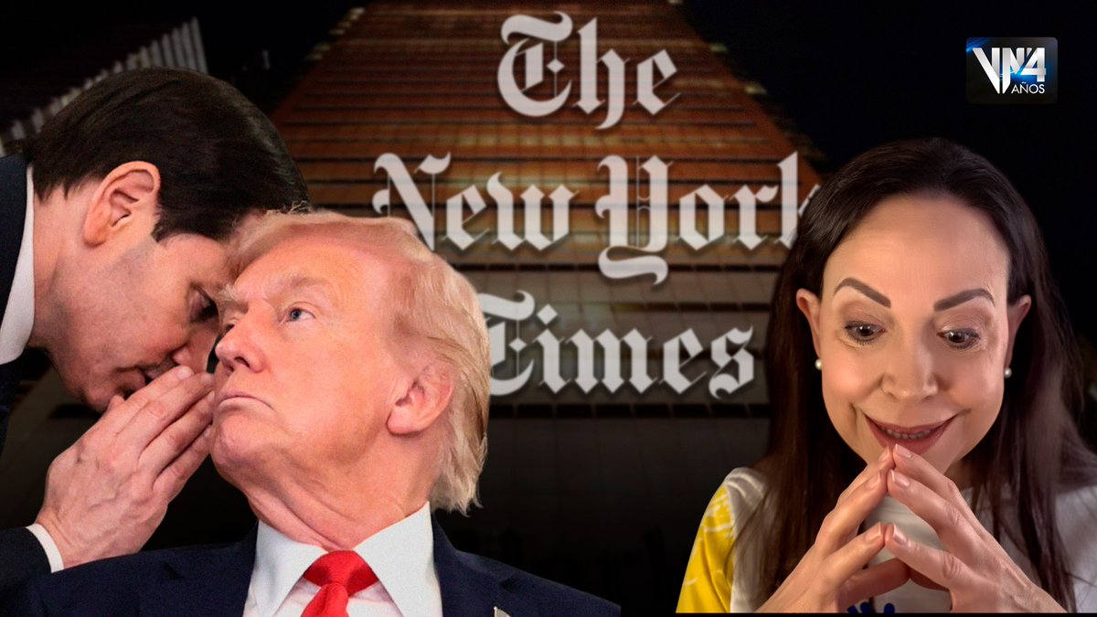 Danielo521178's tweet image. New York Times: María Corina Machado mintió a Trump con falsa información para alentar una intervención militar contra Venezuela
#mentirosa 
#falsa
#newyorktimes #sstvidf