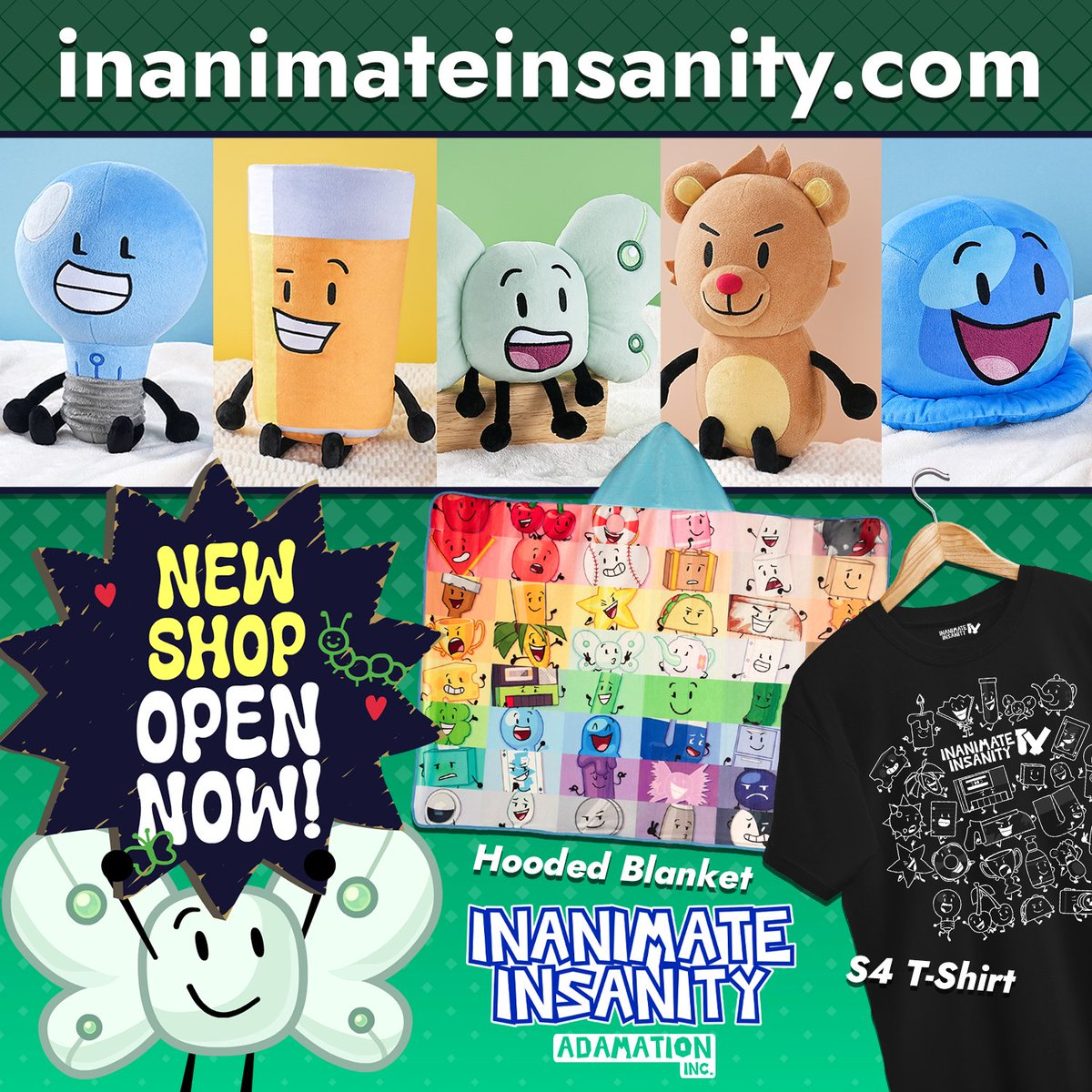 AnimationEpic's tweet image. OUR NEW OFFICIAL SHOP IS LIVE! #inanimateinsanity inanimateinsanity.com
