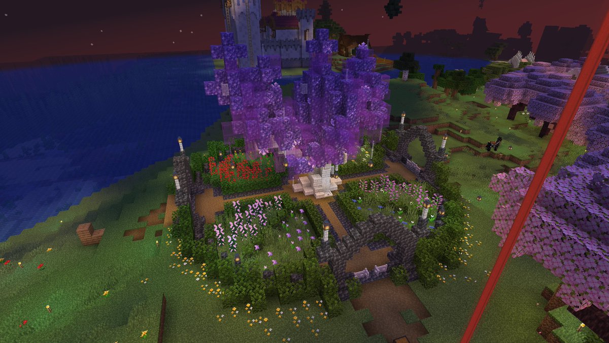 my amethyst tree and flower garden :D