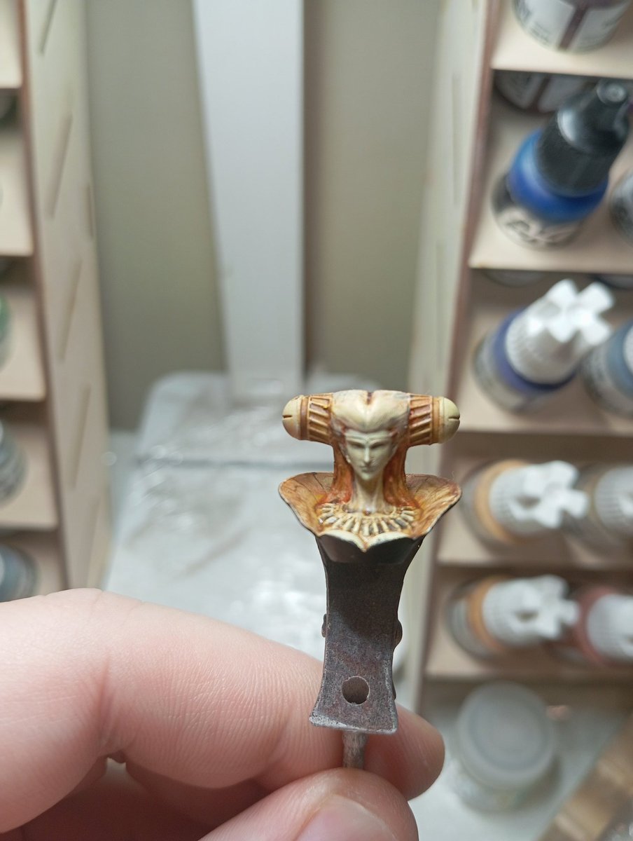 Blade0818's tweet image. I started painting Garage kit gachapon from #vampirehunterD by @heavygauge01 . #wf2025s