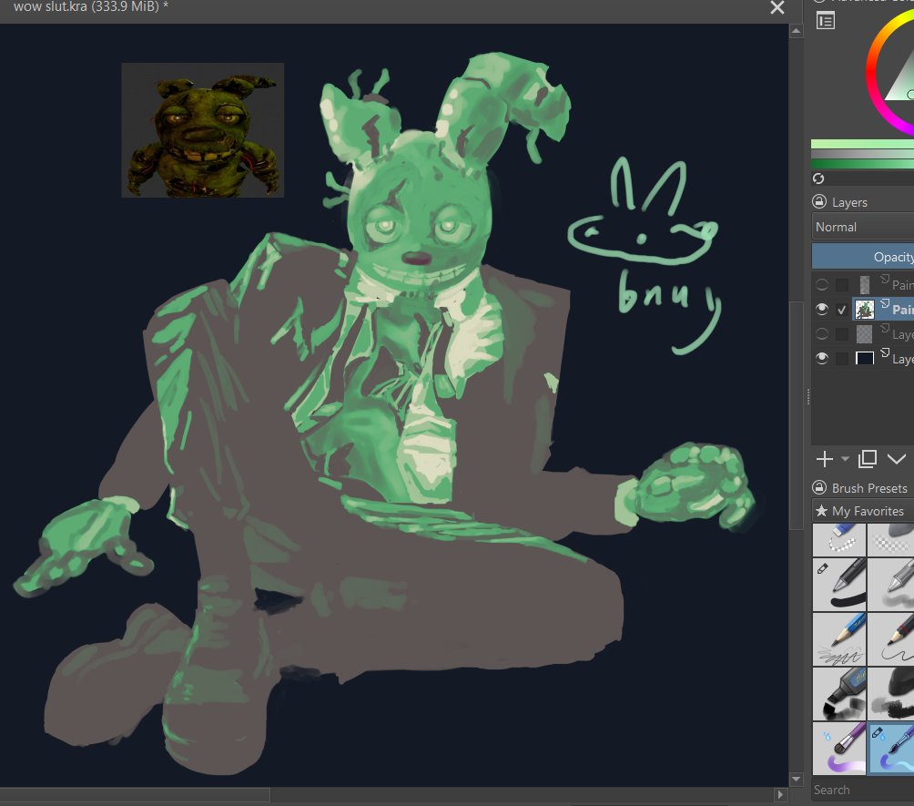 Nothinglessidk's tweet image. another springtrap painting for the collection
#springtrap #fanart #fnaf