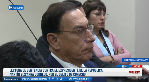 #URGENTE El Poder Judicial condena al expresidente Martín Vizcarra a 14 años de prisión efectiva por cometer actos de corrupción en casos Lomas de Ilo y Hospital de Moquegua.