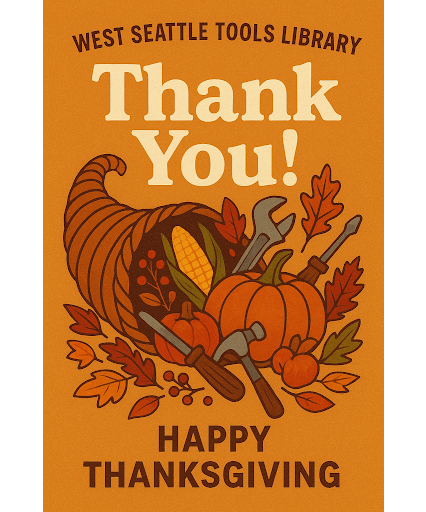 We are closed until Saturday (11/29).

This Thanksgiving, turn Black Friday into Build Friday – instead of shopping, create something that your friends &amp; family will cherish!

We’re thankful for our neighbor's supporting us with tools, money, and time.