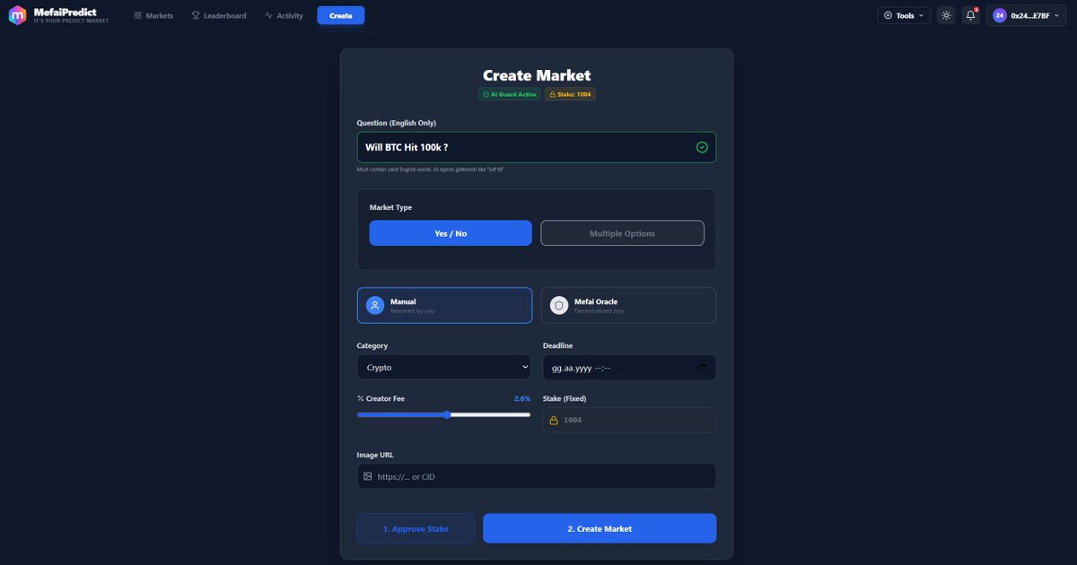 MetaFinancialAI's tweet image. A World Where Everyone Creates Their Own #Predict !

Imagine a world where anyone can create a prediction market. Everything is fully on chain even user comments are recorded as a BSC TxID. There is absolute transparency; nothing is hidden off chain.

Creation and Resolution…