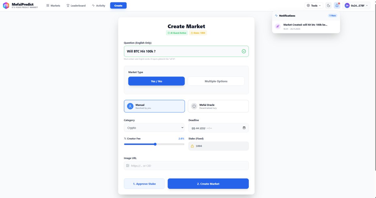 MetaFinancialAI's tweet image. A World Where Everyone Creates Their Own #Predict !

Imagine a world where anyone can create a prediction market. Everything is fully on chain even user comments are recorded as a BSC TxID. There is absolute transparency; nothing is hidden off chain.

Creation and Resolution…
