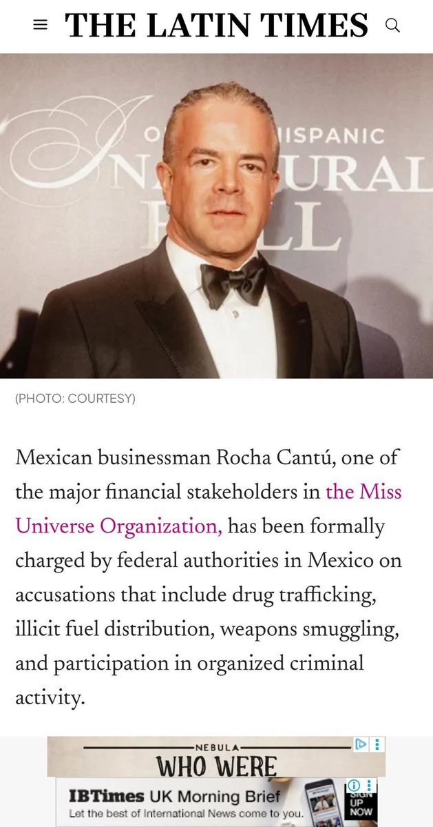 Dainsleif_10's tweet image. Raul was caught in an interview discrediting Olivia Yace and insulting R&apos;Bonney Gabriel. Now he&apos;s getting arrested. 

BREAKING NEWS: Miss Universe owner and president Raúl Rocha Cantú charged by the FGR with drug and weapons trafficking.
#MissUniverse2025 #MissUniverse