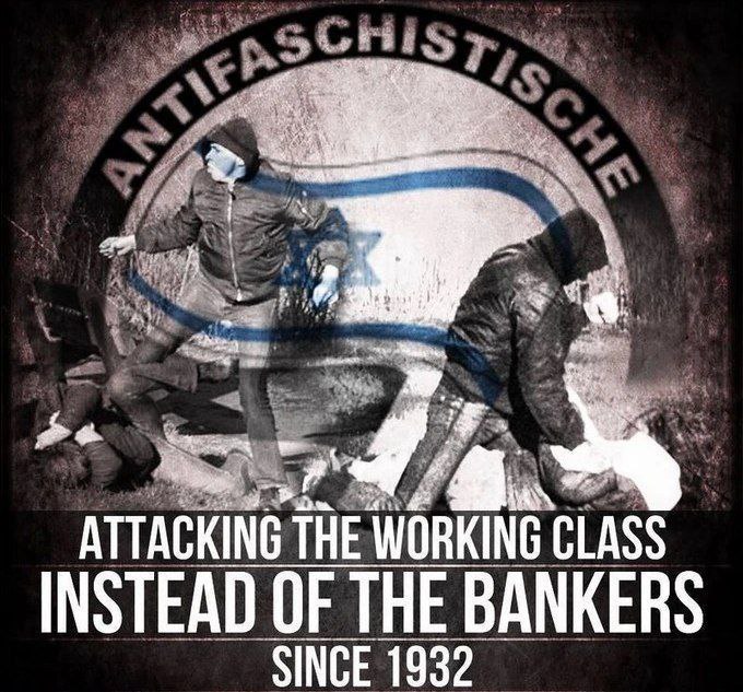 RedFashSpiral's tweet image. Antifas are the eternal whores of the capital.