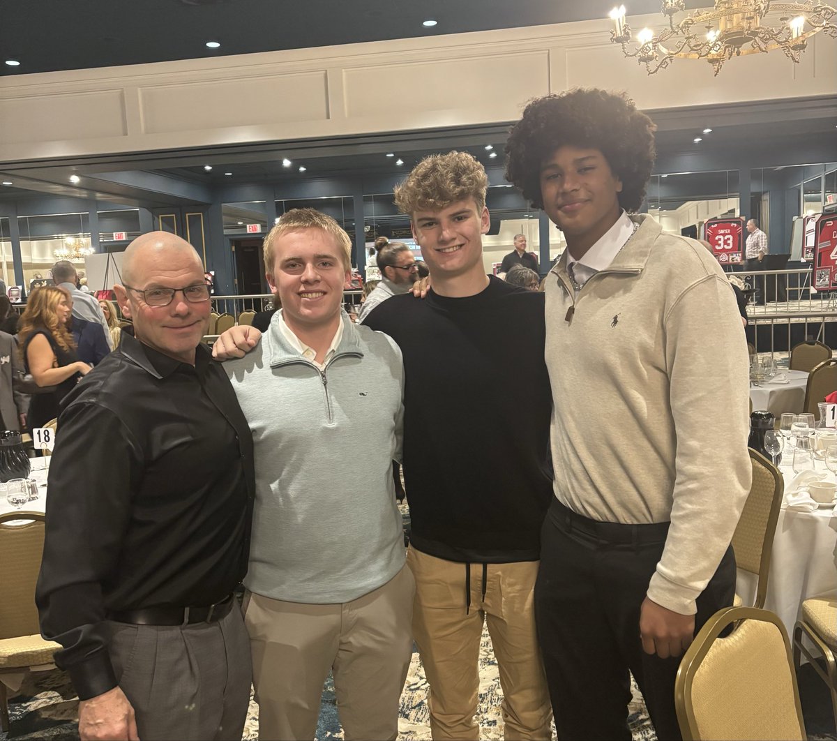 Had a great time w/some of my guys at the John Hicks Unlimited Love Event for the <a href="/unverferthhouse/">Unverferth House</a> yesterday! Give their organization a look! Great cause, and people. Great way to start a football week! <a href="/NewAlbanyFB/">New Albany Football</a> <a href="/ReeseBlackmore/">Reese Blackmore</a> <a href="/masona_3412/">Mason Ackermann 2027</a> <a href="/BigEMurfield/">Evan Lane Murfield 2027</a>