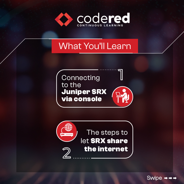 CodeRed_Pro's tweet image. Need a quick, clear way to configure your Juniper SRX?
Start with our free course, &quot;Configure Juniper SRX Router Using J-Web.&quot;
A step-by-step path from initial setup to routing. bit.ly/44l0yYg

#Juniper #SRX #NetworkAdmin #Networking #CybersecurityTraining #CodeRed
