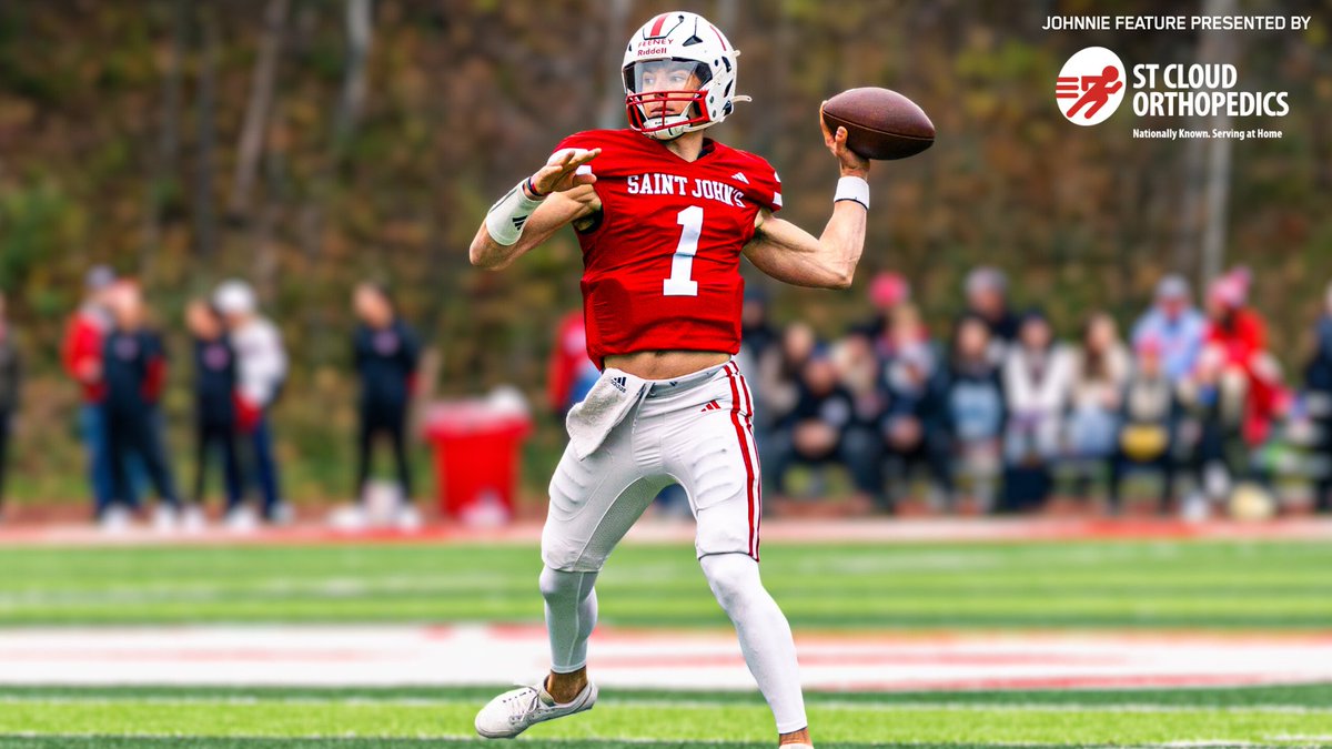 It's safe to say that quarterbacking runs in the family for <a href="/SJUFootball/">Johnnie Football</a> junior Trey Feeney (<a href="/TDfeeney3/">Trey Feeney</a>).

Read about the <a href="/MoorheadSchools/">Moorhead Area Public Schools</a> graduate in today's <a href="/StCloudOrtho/">St.Cloud Orthopedics</a> Feature!

STORY: gojohnnies.com/news/2025/11/2…

#GoJohnnies | #d3fb
