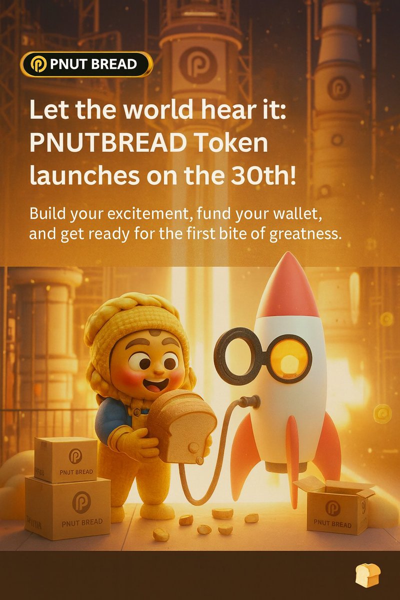 BlessedLin40777's tweet photo. 30th is locked in! PnutBread Token is coming.

 Secure your wallet, gather your energy, and be ready for something sweet. 🍞✨🔥🔥🔥🔥 https://t.co/3B6nNWhxyj