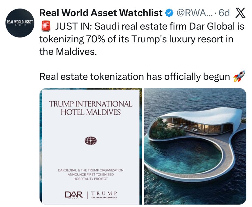 “In 5 years, every major asset will have an on-chain representation.”

RWAs are not a niche >>they’re the endgame.
