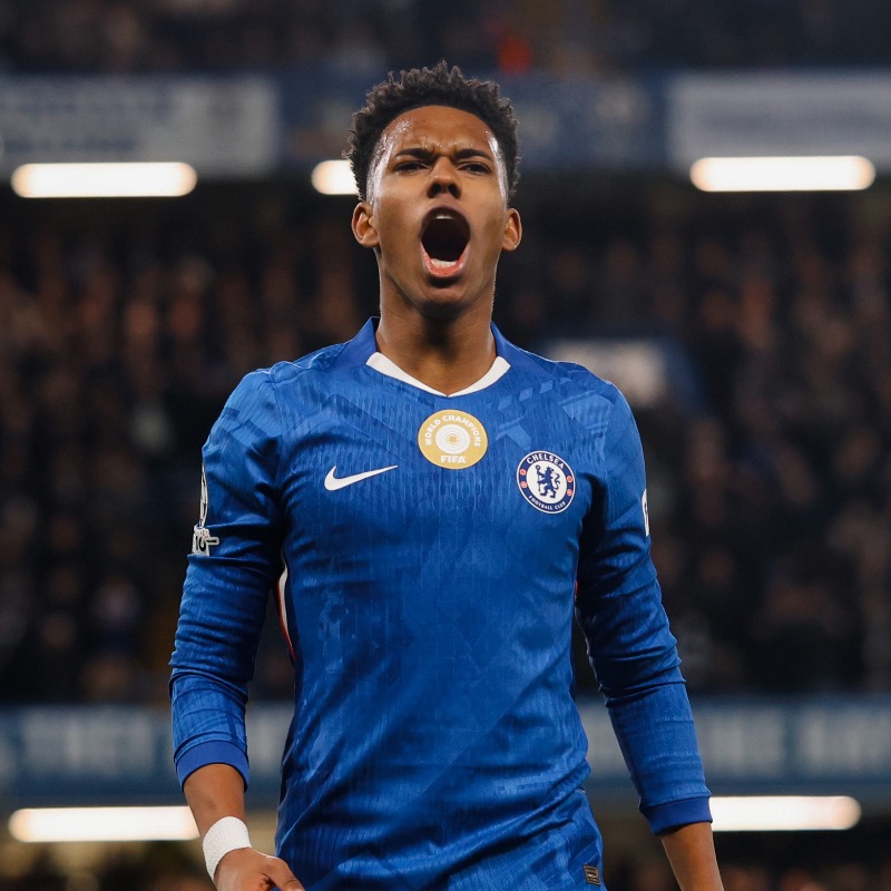 ChelseaFC's tweet photo. A closer look at the reason Estevao shone in last night's #UCL win. 🥇
