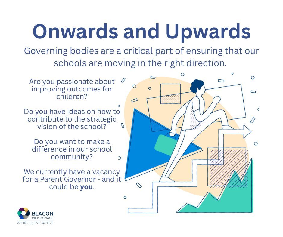 A vacancy has opened for a Parent Governor on Blacon High School’s governing board. 

For more information and to fill out an application form, please visit our school website: buff.ly/HbqeME3