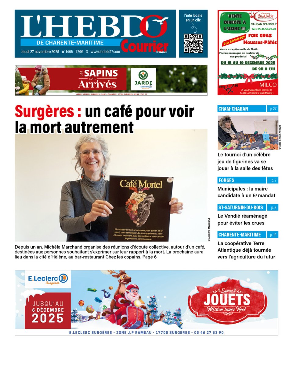 📰À LA UNE CETTE SEMAINE ! À retrouver dans notre numéro du jeudi 27 novembre ! En vente dès demain chez votre marchand de journaux ou en version numérique 🔗ow.ly/H6Mx50UBNJY