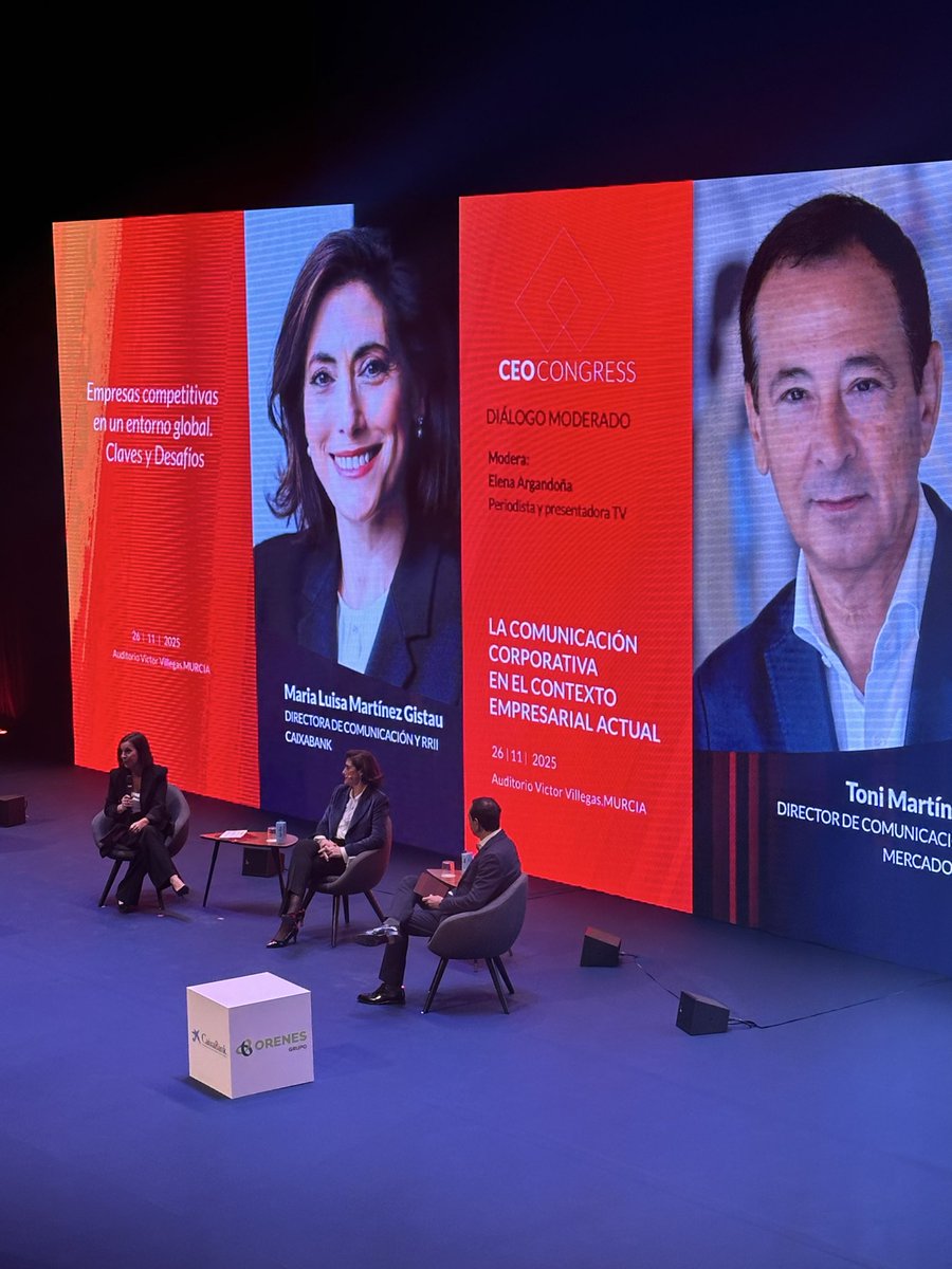MartinezGistau's tweet image. En el  @CEOCongress 2025 hemos hablado del rol estratégico de la comunicación, del impacto de la IA, de la gestión de la desinformación y de la necesidad de liderazgos más humanos.
Un placer compartir visión con Toni Martínez y Elena Argandoña #Comunicacion #Reputacion #Liderazgo