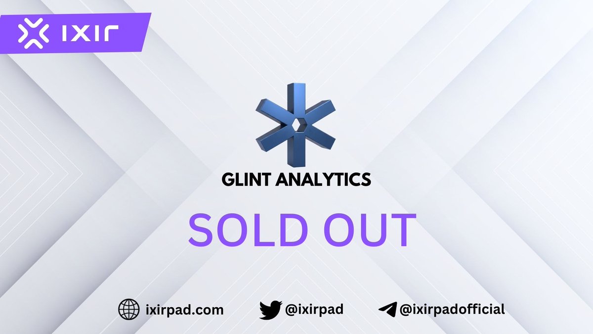 ixirpad's tweet image. Thanks to all participants.
 🥳🫶🏻🥳

@GlintAnalytics