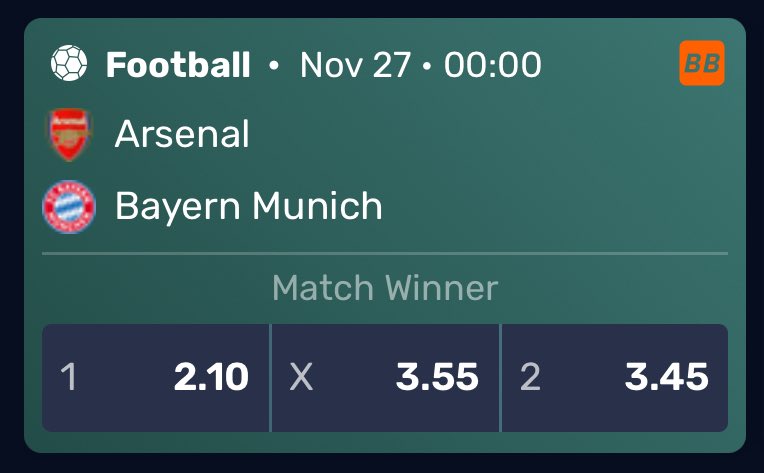 $1,000 to one person that correctly guesses the score in Arsenal vs Bayern Munich ⚽️

Must be following us to enter. 

Comment your score, like and repost.
