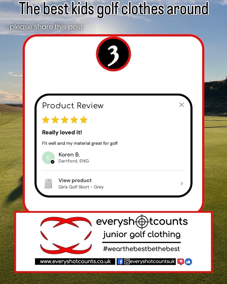 Don’t take our word for it. Read what our customers have to say. #blackfriday #junior #golf #wherethebestbethebest everyshotcounts.co.uk