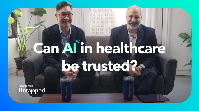 Dillerdiller's tweet photo. Healthcare’s future relies on transformative tech like AI. This convo with Rodolphe Katra + Dr. Rhew on Health Tech Untapped was one of my favorites so far. Smart, honest, and insightful. #MedtronicEmployee https://t.co/uID4mbMGyL https://t.co/55VvKmAkG2