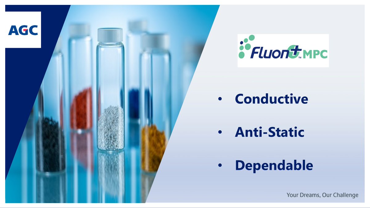 AGCChem_Amer's tweet image. Fluon+™ MPC compounds deliver great conductivity &amp;amp; anti-static properties for heater cables, pump liners &amp;amp; valve linings.
✔️ Precision Performance
✔️ Enhanced Protection
✔️ Reliable Conductivity

ow.ly/SBwy50Xv7xK

#advancedaterials #chemicalindustry #materialsscience