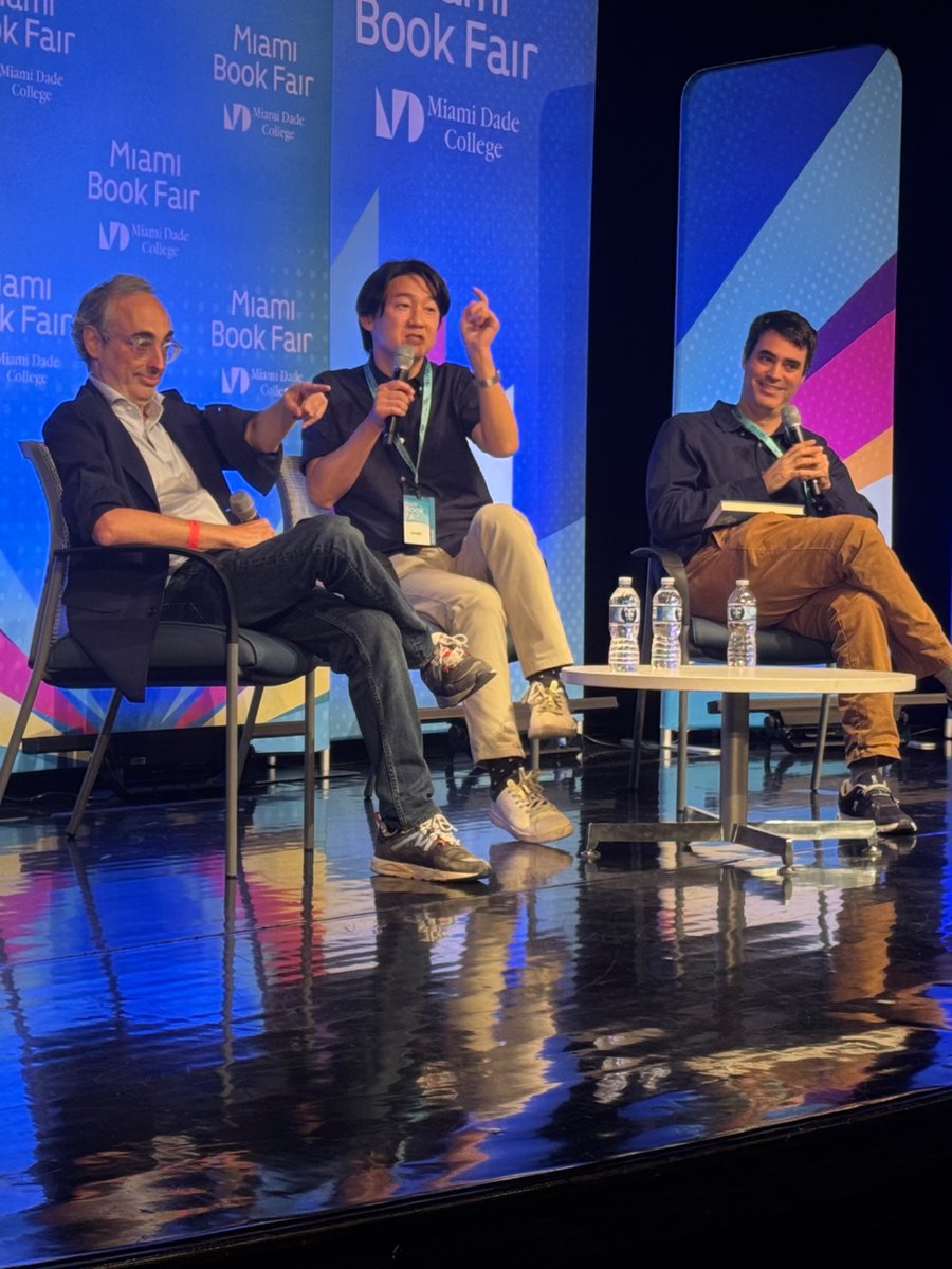 Had a great time with Gary Shteyngart and Ed Park at the Miami Book Fair.