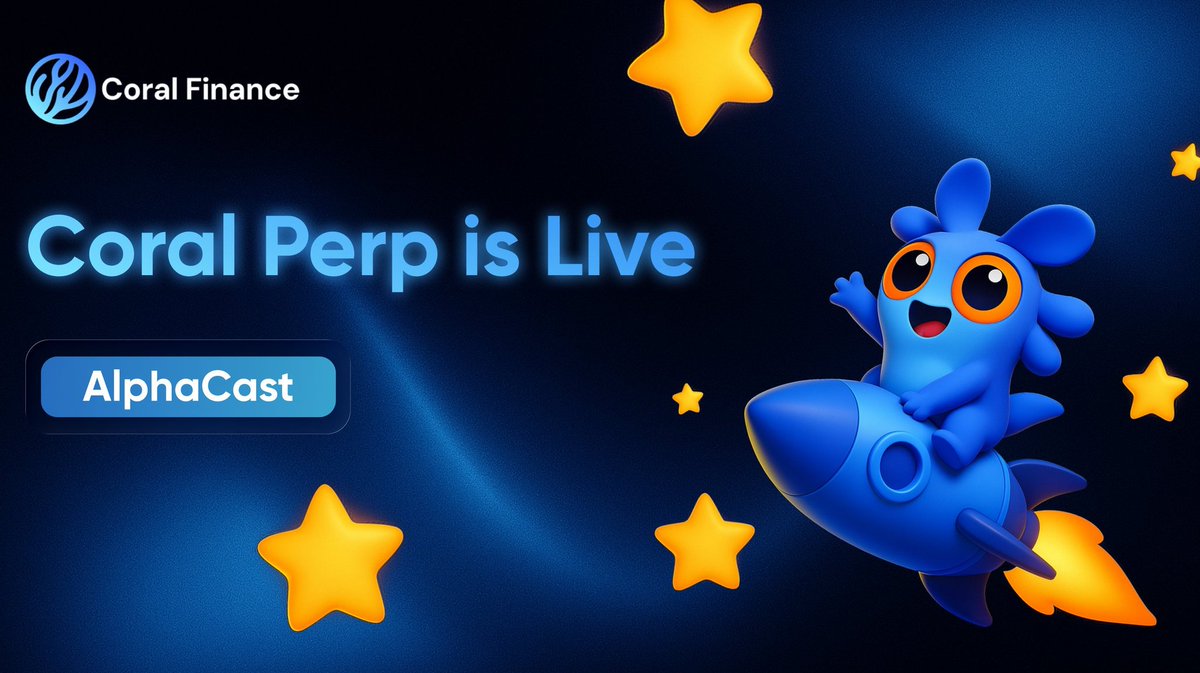 UkyRichie's tweet photo. THREAD 🧵🚀
Your trading experience just got smarter with Coral's AlphaCast 🔥
(1/6)
#AlphaCast is live, and it has launched its powerhouse first product "#CoralPerp". If you’ve been waiting for a smarter, faster, more rewarding way to trade, this is your moment.
#Trading https://t.co/Buo29pMbUY