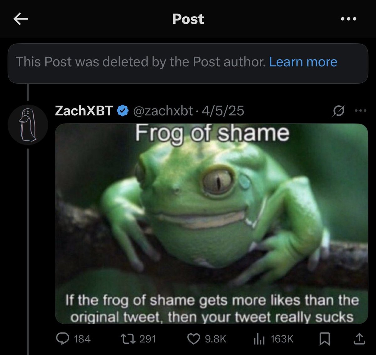 zachxbt's tweet image. There is just no way good guy McGregor used his reputation, as well as Irish culture, to scam his fans and fire sell a bunch of digital tokens’s online and then delete all of the posts after they were sold, leaving his fans robbed of their money? 

There is just no way good guy…