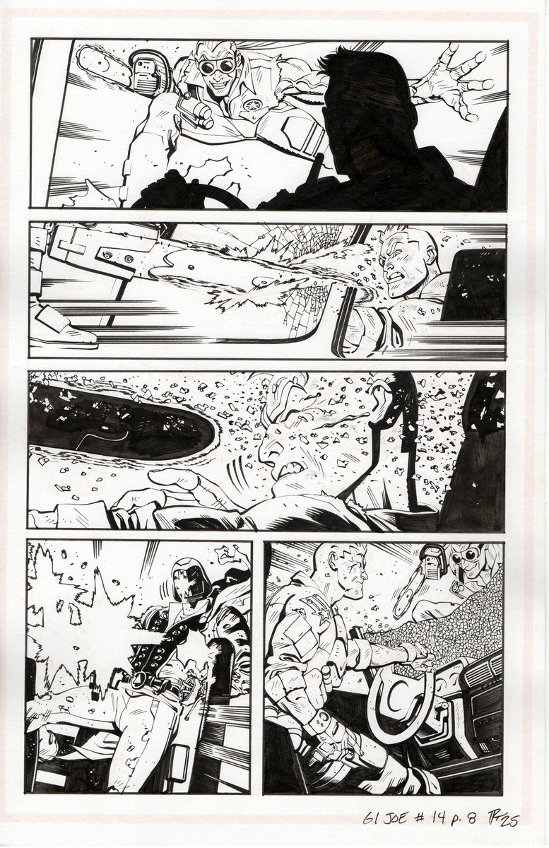 GI Joe issue 13 and 14 pages are for sale on the <a href="/ComicModern/">Modern Mythology Comic Art</a> site! Here's a few of my favorite inked pages that are still up for grabs. Running a sale on the other GI Joe pages as well, go check em out, link in my bio!