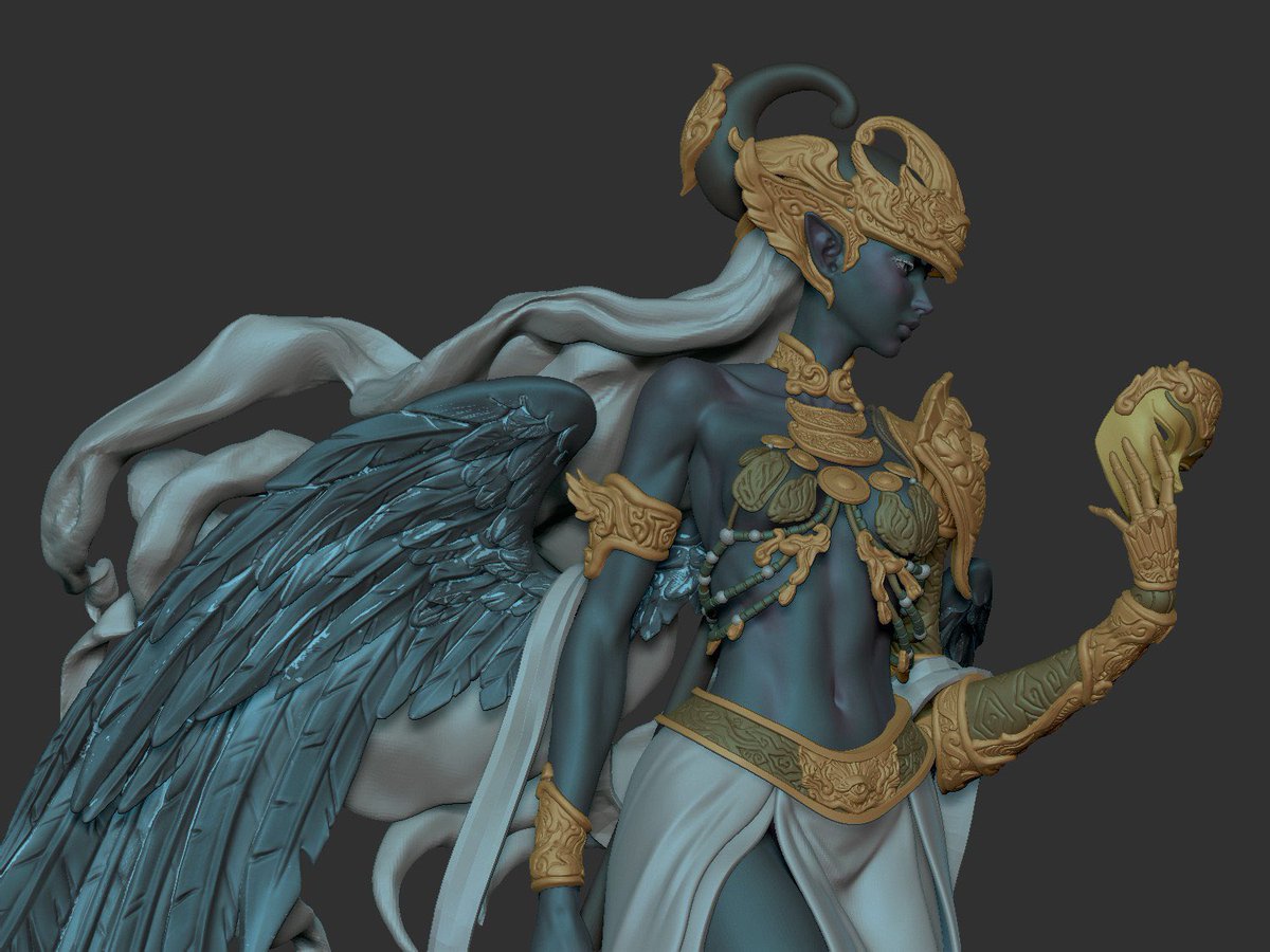 niallsimon's tweet image. Another WIP, I try to incorporate some cultural design from my country into this model. Hope you guys like it