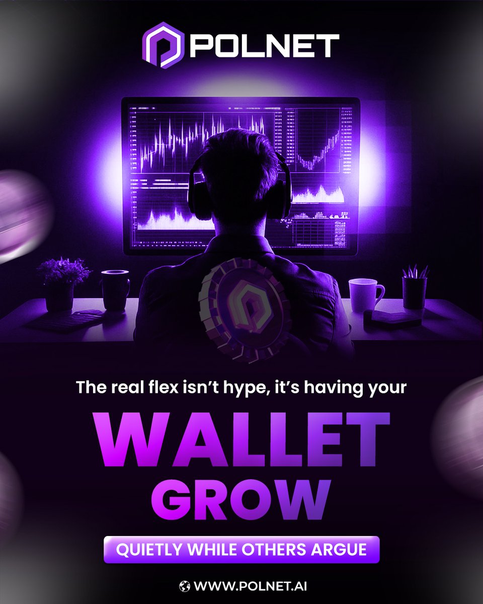 polnetofficial's tweet image. 💜🚀 The real flex isn’t hype…
It’s watching your wallet grow quietly while others argue 😉
POLNET delivers automated, secure &amp;amp; efficient earning powered by smart blockchain tech ✅

#Polnet #CryptoEarnings #PolygonNetwork #SmartInvesting #BlockchainTech