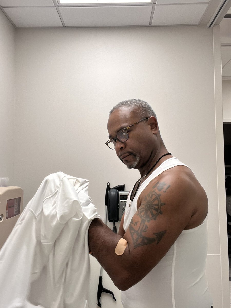 Went to the doctor yesterday to get some blood work.  I did not have to but these <a href="/onepeloton/">Peloton</a> workouts require me to take off my shirt as much as possible to show off these results.  I little treat for my phlebotomist.