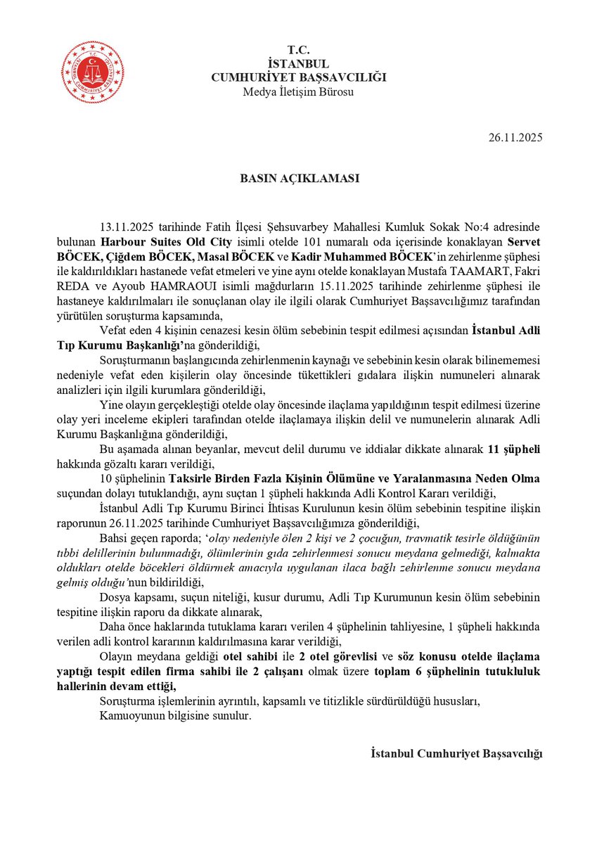 İstanbul Cumhuriyet Başsavcılığı (@istanbulcbs) on Twitter photo 