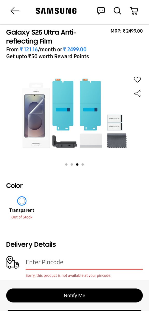 imAlter_Ego's tweet image. There&apos;s no anti-reflective screen protector better than this for the Galaxy S25 Ultra.

Don&apos;t know why it has been out of stock for ages!

Dear @SamsungIndia, please bring it back in stock.