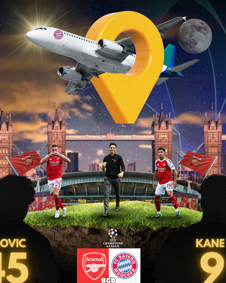 BigDanielii3's tweet photo. ARSENAL VS BAYERN MUNICH โฝ๏ธโ
EMIRATES STADIUM ๐๐
21:00 PM โฐ
#ARSVSBAY
Poster designed by me ๐จ๐ https://t.co/wZoPaA0WAX