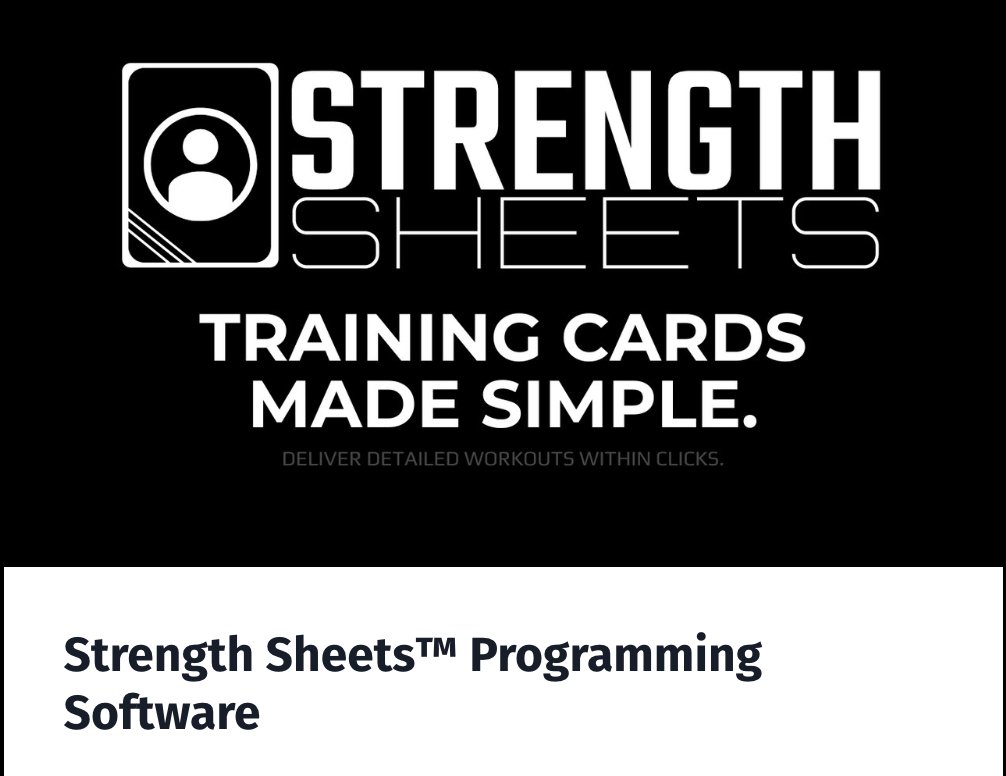 clh_strength's tweet image. Strength Sheets Programming Software

- A simple system to build clean, organized programs
- Auto-calculate loads &amp;amp; progressions
- Easy to print training cards
- Run up to 12 programs concurrently over a year