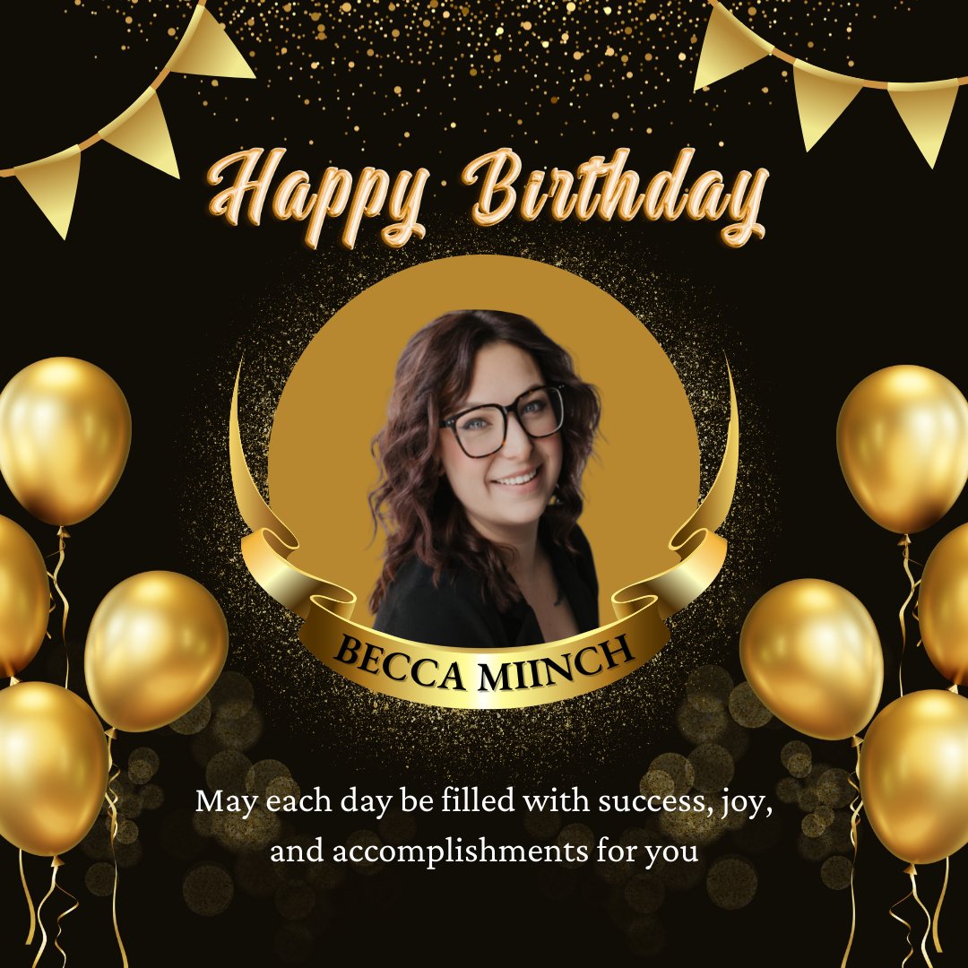 SunCountyRealty's tweet image. Happy Birthday to a valued team member, Becca Miinch, Realtor®!
Please help us wish Becca a Happy Birthday!!🎉🎉
.
.
.
.
.
#birthday #birthdayvibes #happybirthday #suncountybirthday #realtor #buyandsellwithsun