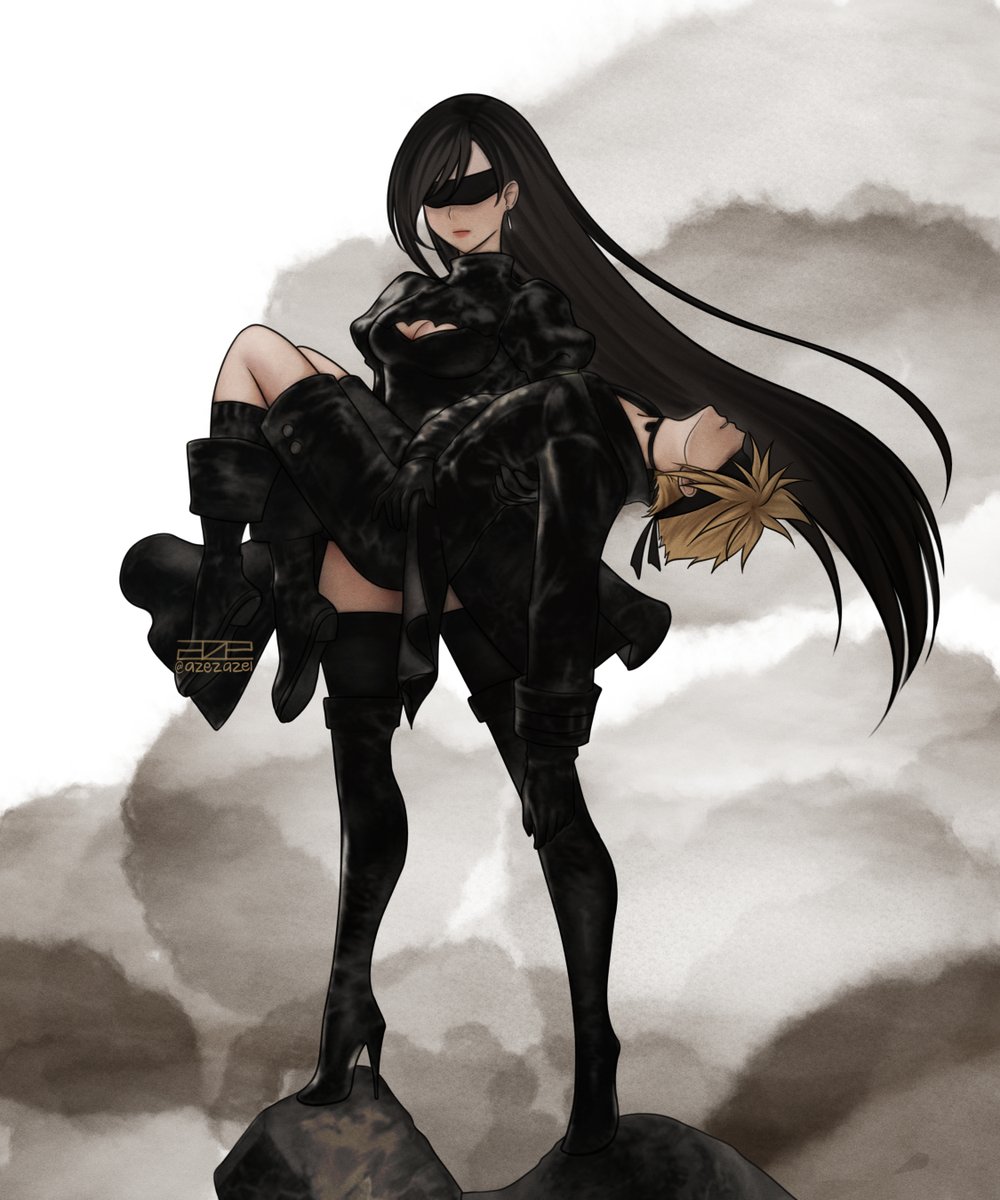 I really love the original pose but I also want this lol
#FF7 #nier
