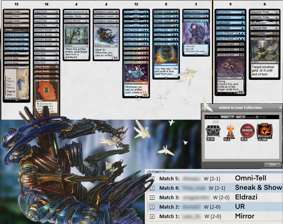 grandi_mattia's tweet photo. Little trophy 🏆 with 0-cast before Eternal Weekend
Currently playing @Lans_NL ‘s list which I played against in the 1st match of the league. Also thank to @ItsSwiftyTime for the small Sideboard guide and the YT videos ✌🏻 They helped a lot
#legacy #affinity #eternalweekend #mtg https://t.co/deEYtH6kot