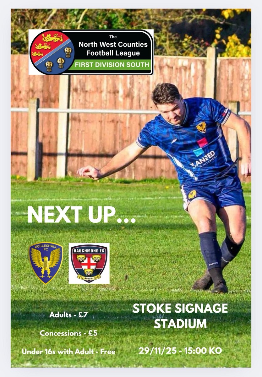 We go again this weekend, looking to continue our fantastic run of form and close the gap from the league leaders…

Come down to the Stoke Signage Stadium this Saturday afternoon and get behind the lads!