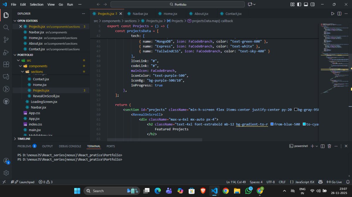 Samir_kumar19's tweet image. Day 39 of #100DaysOfCode 🚀
1️⃣ Continued working on my React + Tailwind mini project
2️⃣ Solved today’s LeetCode POTD #1018 (Binary Prefix Divisible by 5)
⚡ Productivity: Medium

#ReactJS #TailwindCSS #LeetCode #BuildInPublic #CodingJourney