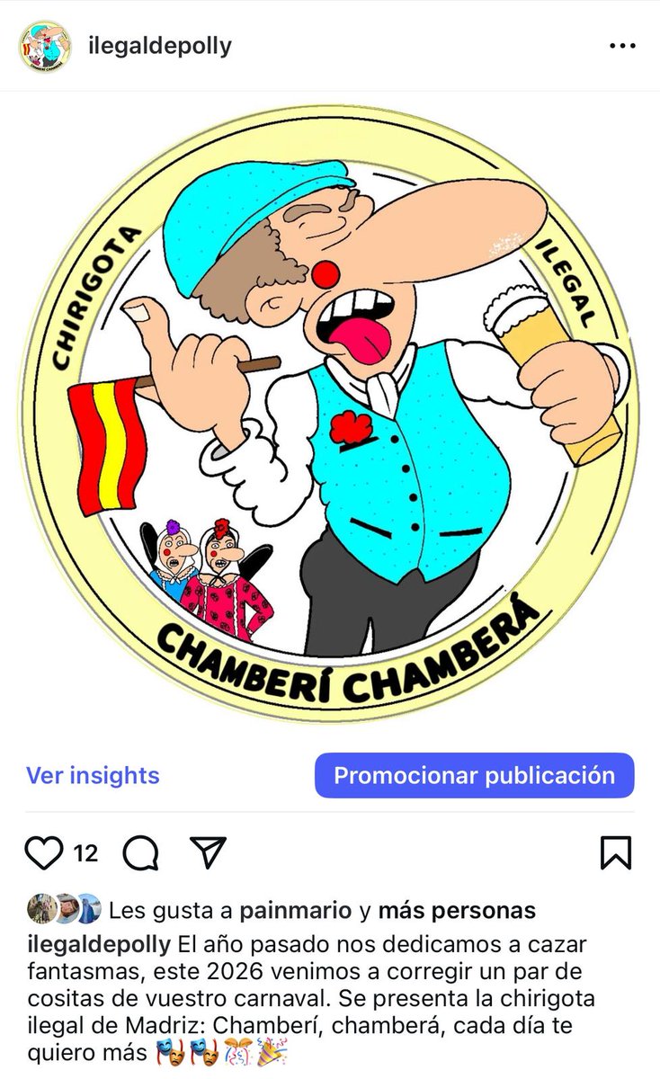Chirigota ilegal de Madriz tweet media