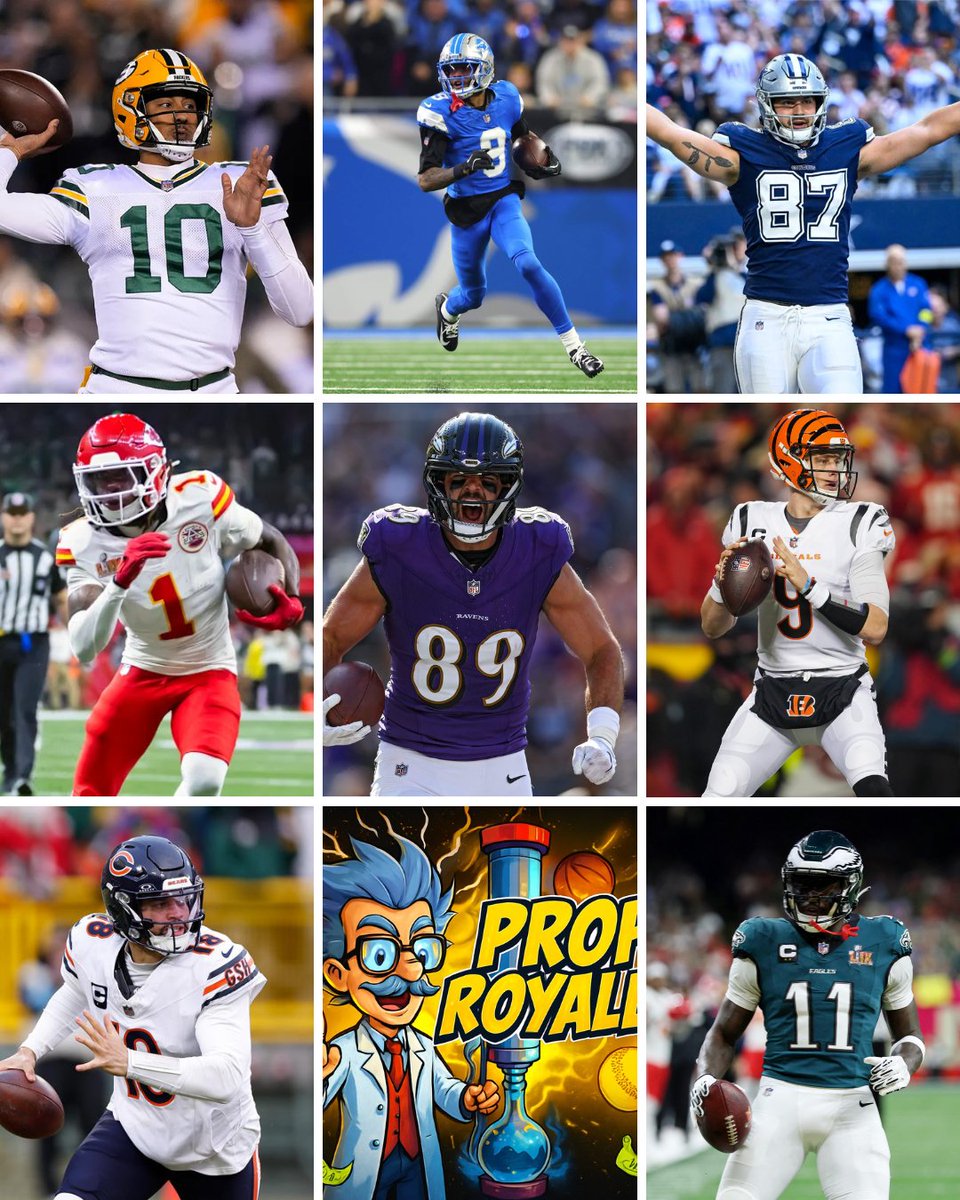 PropRoyale's tweet image. 🏈NFL Week 13 #PlayerProps 
🦃Thanksgiving &amp;amp; Black Friday #PropBets 
❤️Like &amp;amp; Follow
🚨$50 @ someone w 8-0 🧹

Jordan Love O38.5 Long  Pass -110 (MGM)
Jameson Williams O50.5 Rec Yds -114 (DK)
Jake Ferguson O4.5 Rec -118 (MGM)
Xavier Worthy O18.5 Long Rec -112 (FD) 
Joe Burrow…